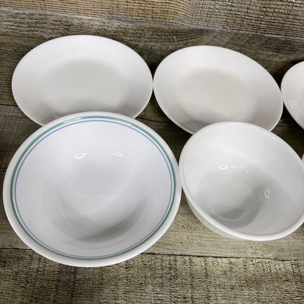 Vintage Correlle Dishes Lot of Bowls & Plates Made in USA - Picture 6 of 16